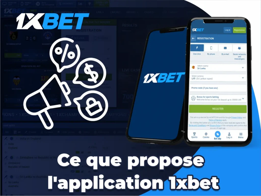 Ce que propose l'application