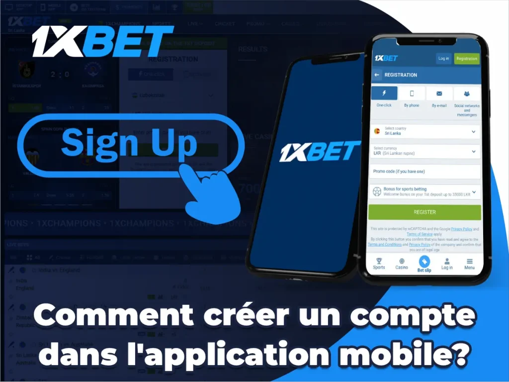 Comment créer un compte dans l'application